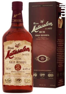 Rum Matusalem Gran Reserva 15 Ans - Matusalem Rhum - No vintage - 